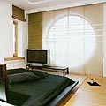 Японские шторы для спальни